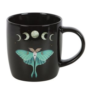Alternative view of Dark Forest Luna Moth Mug