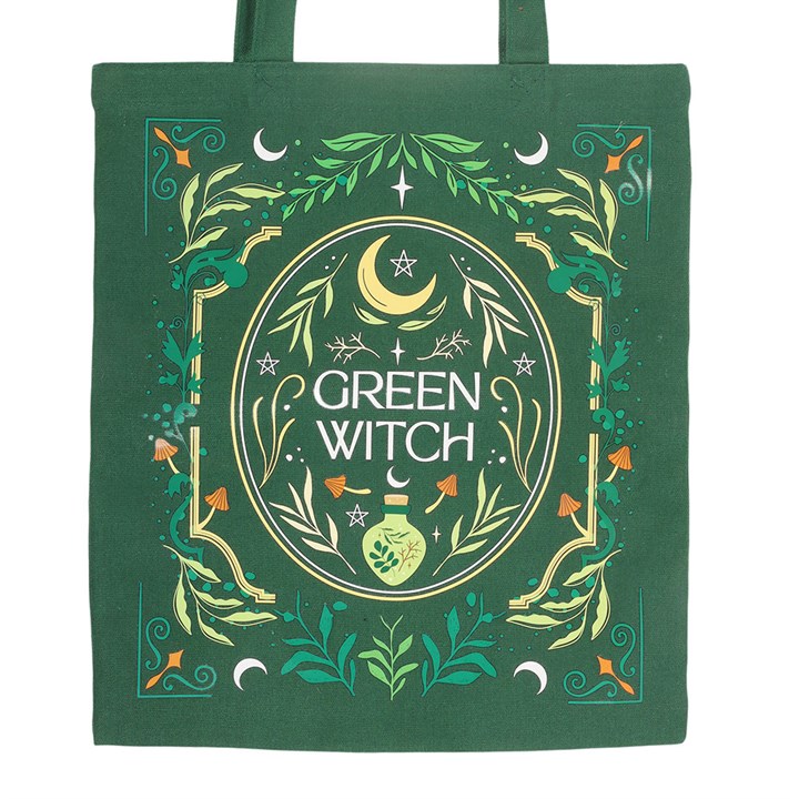 Green Witch Tote Bag - Image 2